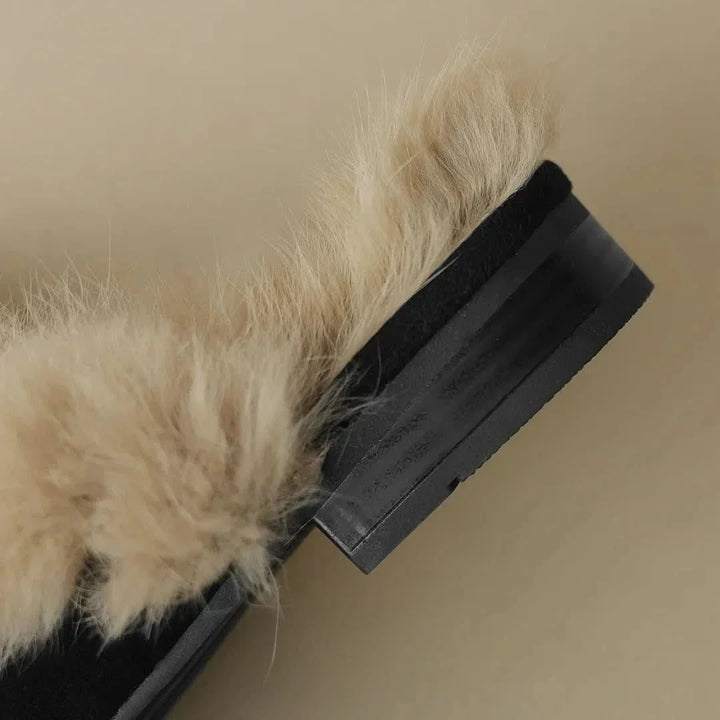 Velora | Shearling Mules – Luxurious Soft Comfort for Women
