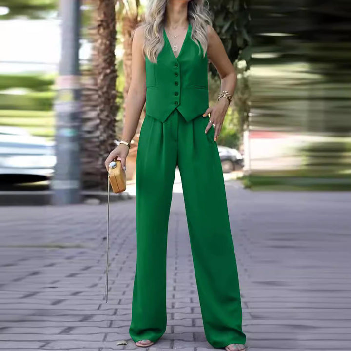 Sophia | Chic And Modern Two Piece Pantsuit Set