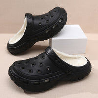 Ralf | Warm Fleece-Lined Thermal Slip-On Clogs