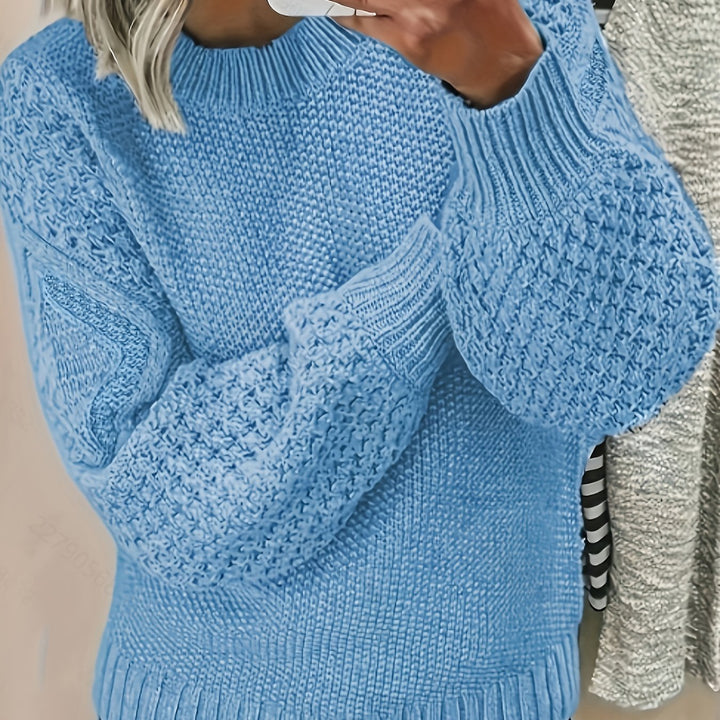 Bonnie | Lantern-Sleeve Sweater – Cozy Style for Women