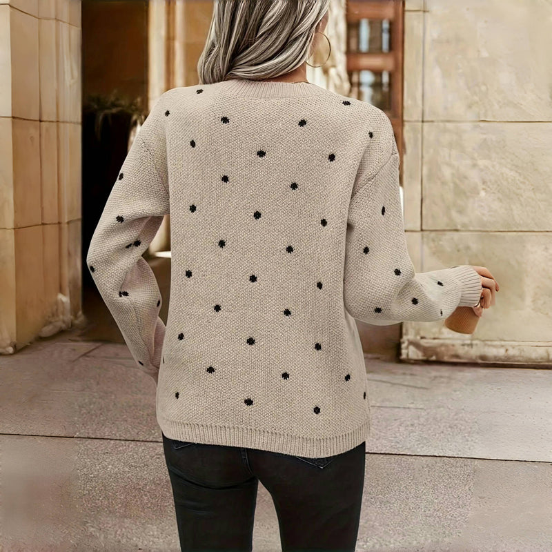 Charlotte | Stylish And Comfort Dotted Knit Sweater