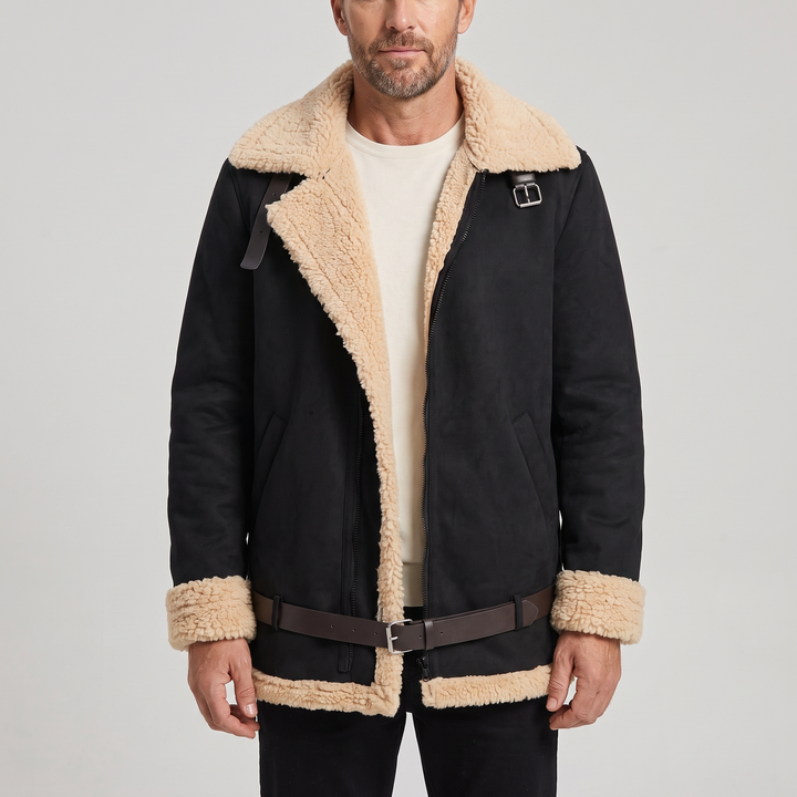 Aero | Shearling Lined Aviator Jacket – Rugged Warmth for Men