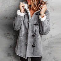Isabelle | Eleganter und gemütlicher Wintermantel mit Kapuze und Kunstlammfell
