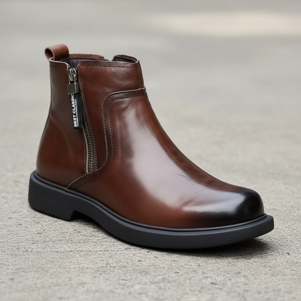 BLACKRIDGE | Chelsea Boots – Durable Cow Leather with Easy Side-Zip