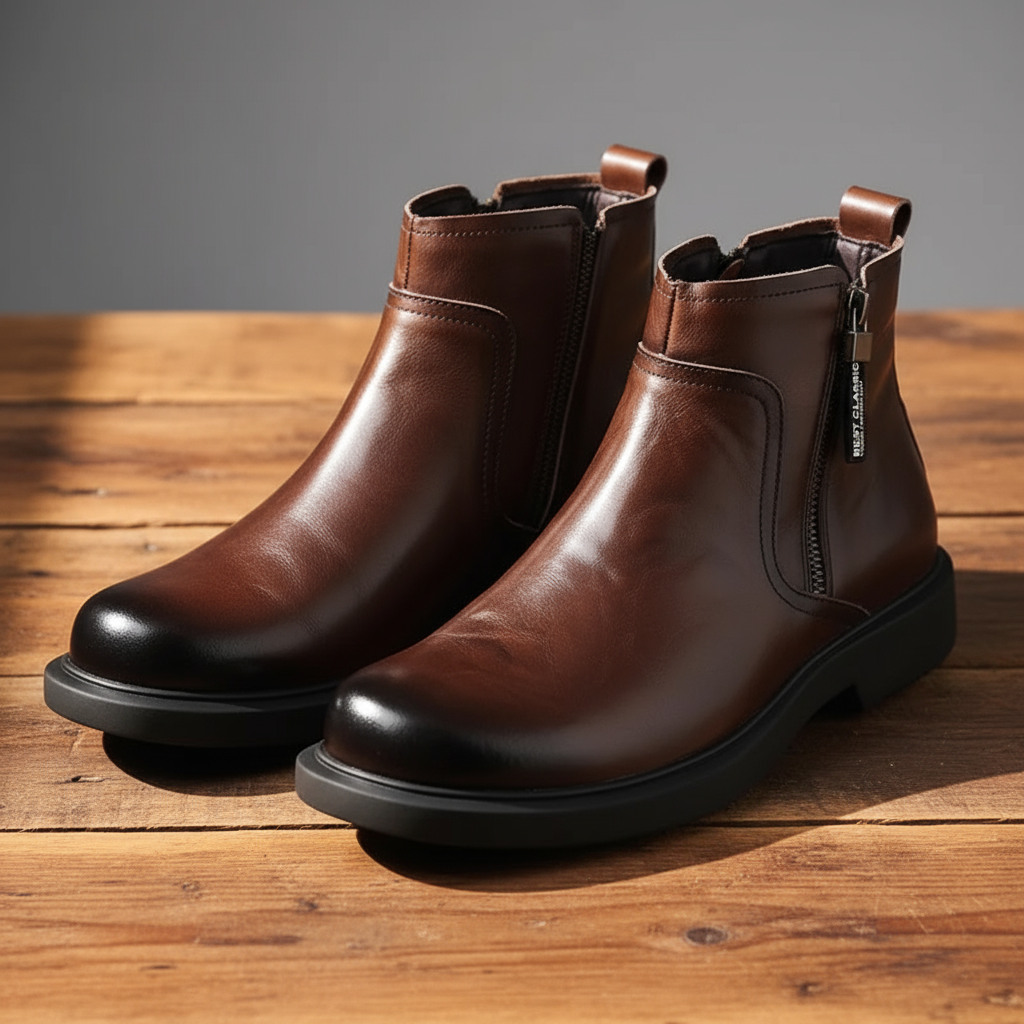 BLACKRIDGE | Chelsea Boots – Durable Cow Leather with Easy Side-Zip
