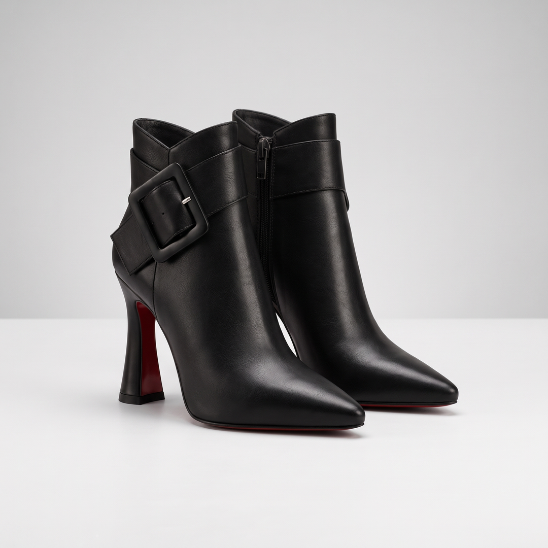 Isabelle | Strap Detail Boots – Elegant Ankle Style for Women