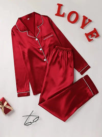 Sofia | Luxurious Satin-Inspired Pajama Set for Relaxed Evenings