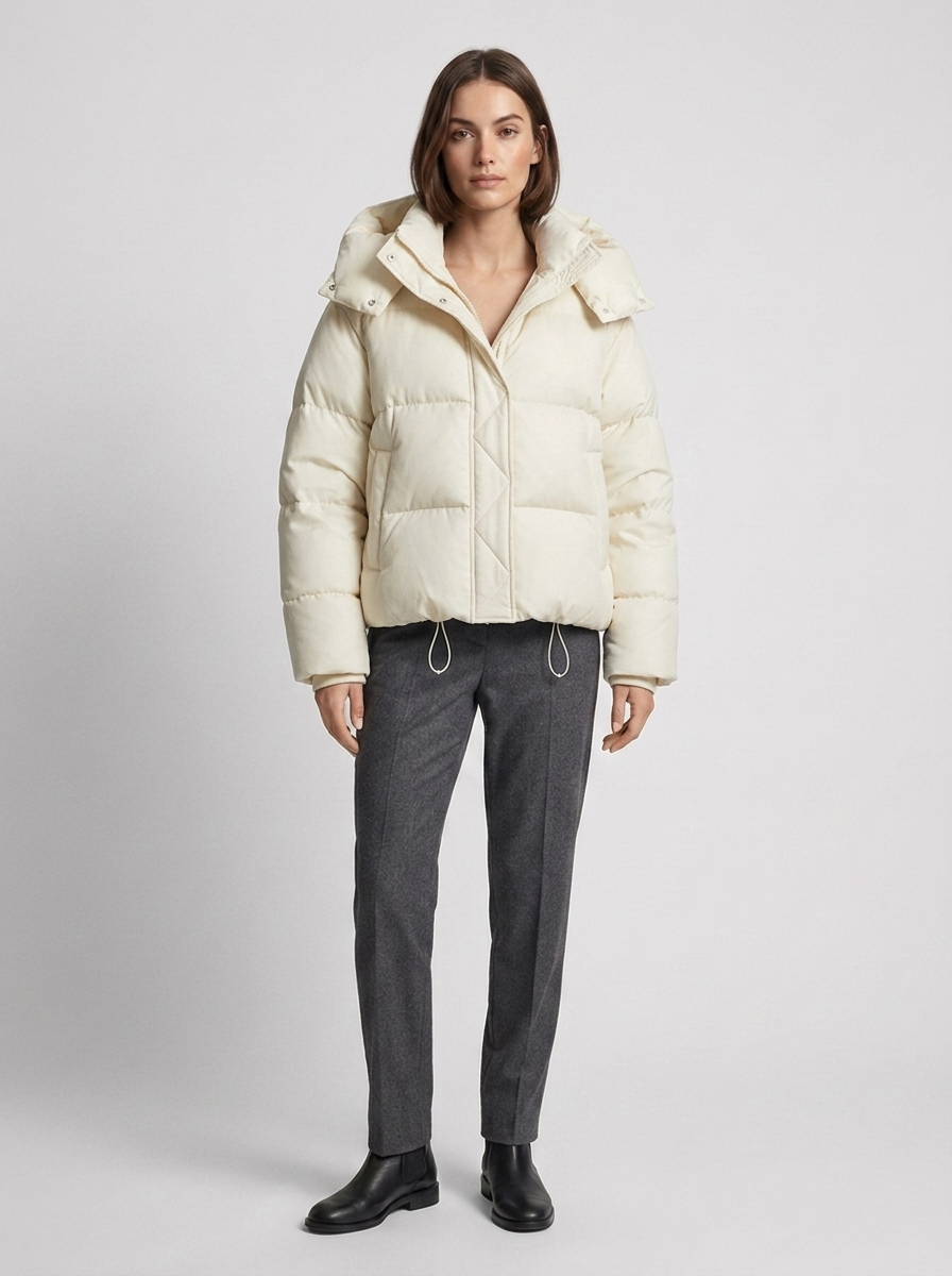 Nova | Oversized Puffer Jacket – Hooded Design for Women