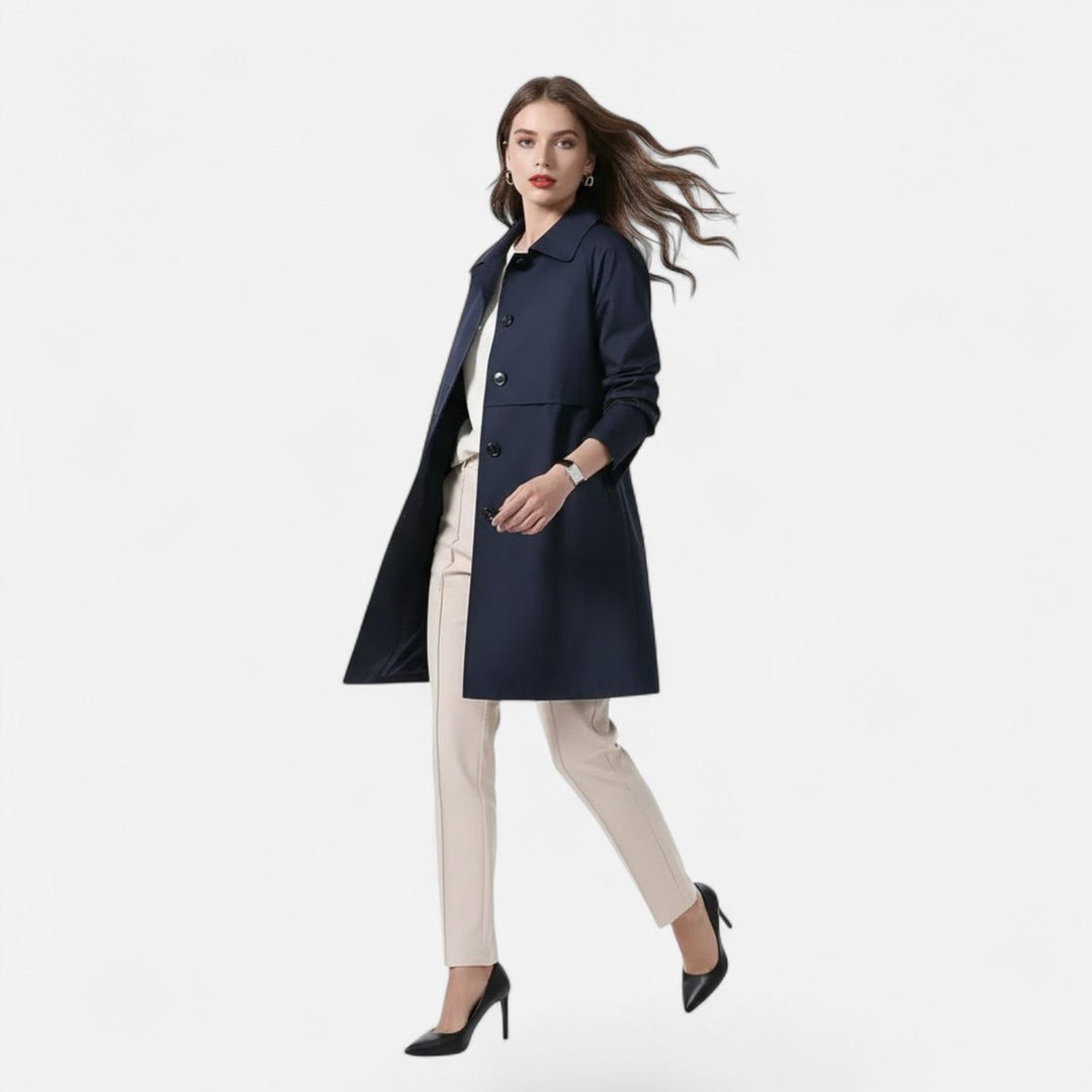 Amelia | Sophisticated And Classic Midi Trench Coat