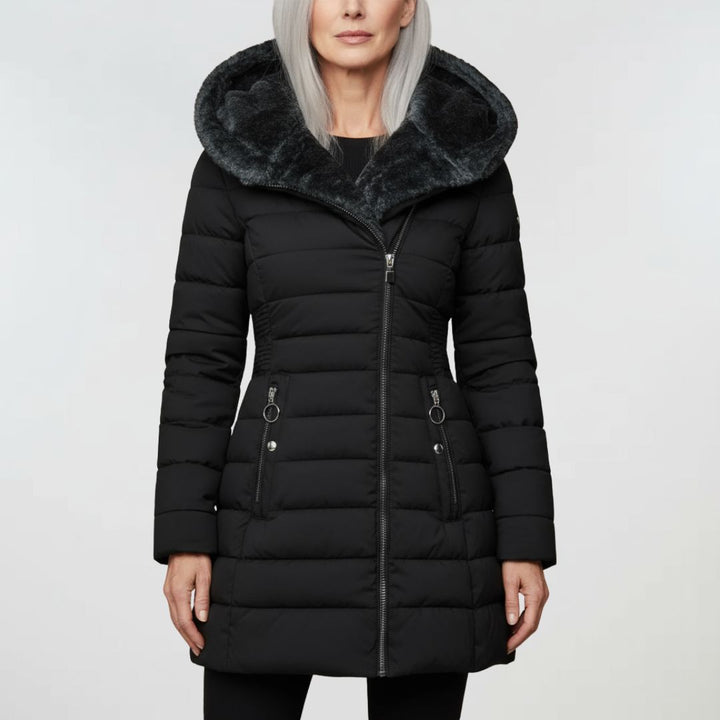 Nora | Long Waterproof Hooded Winter Jacket