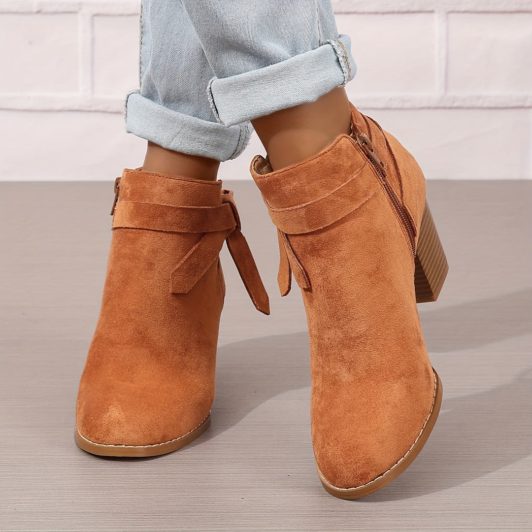 Jessica | Elegant And Stylish Ankle Boots With Block Heel