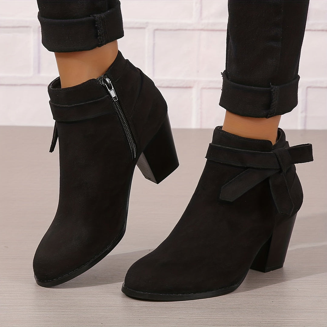 Jessica | Elegant And Stylish Ankle Boots With Block Heel