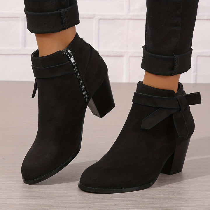 Jessica | Elegant And Stylish Ankle Boots With Block Heel