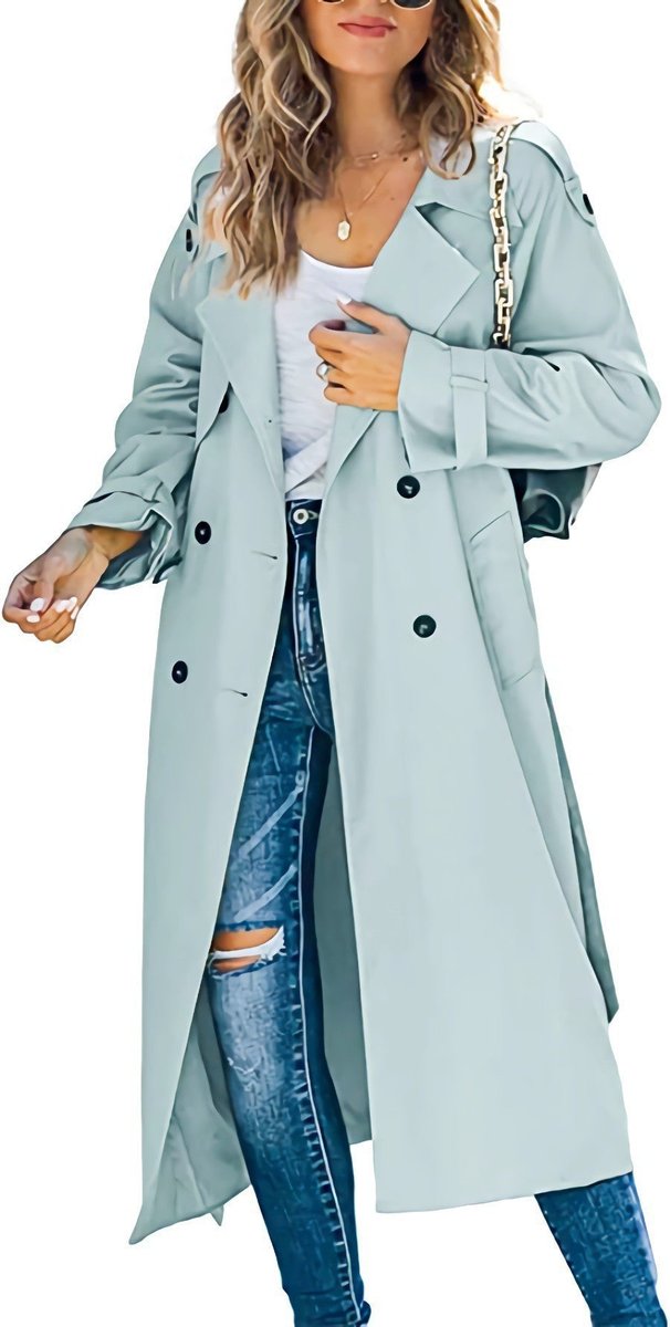 Isabella | Relaxed Double-Breasted Belted Trench Coat