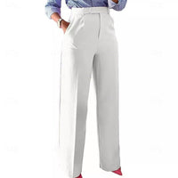 Camille | Elegant and Comfortable High-Waisted Straight-Leg Trousers