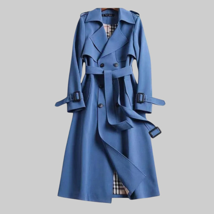 Madison | Elegant Long Belted Trench Coat