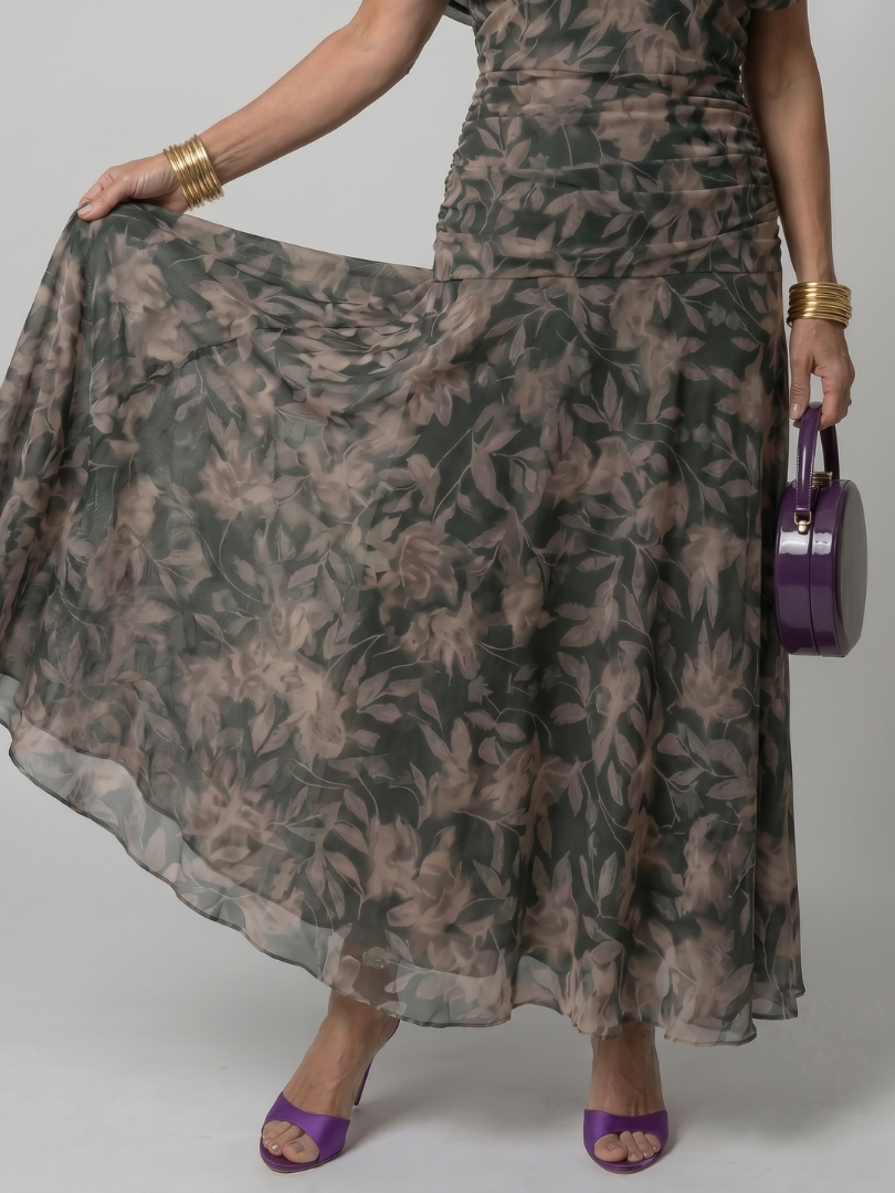 Calen | Off Shoulder Midi Dress – Lightweight and Comfortable Style for Women