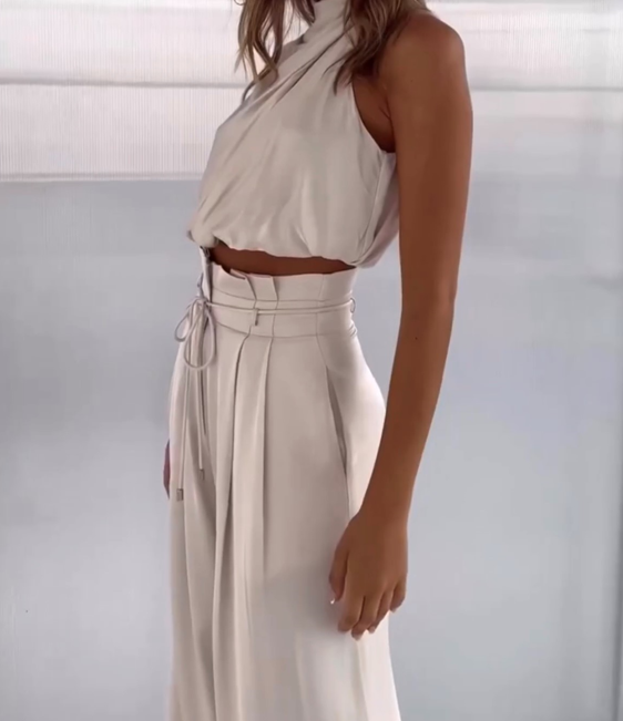 Isabella | Chic And Modern Sleeveless Two Piece Set