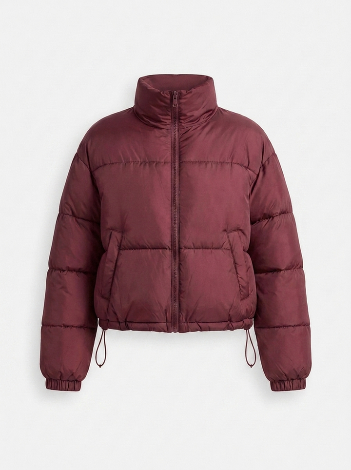 Velora | Puffer Jacket – Stylish Stand Collar for Women