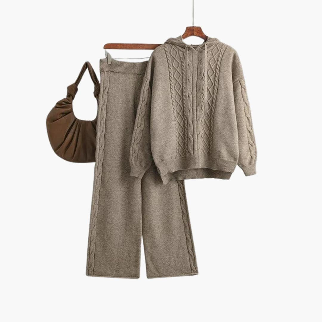 Lunara | Lounge Set – Cozy Oversized Hoodie and Wide-Leg Trousers for Women