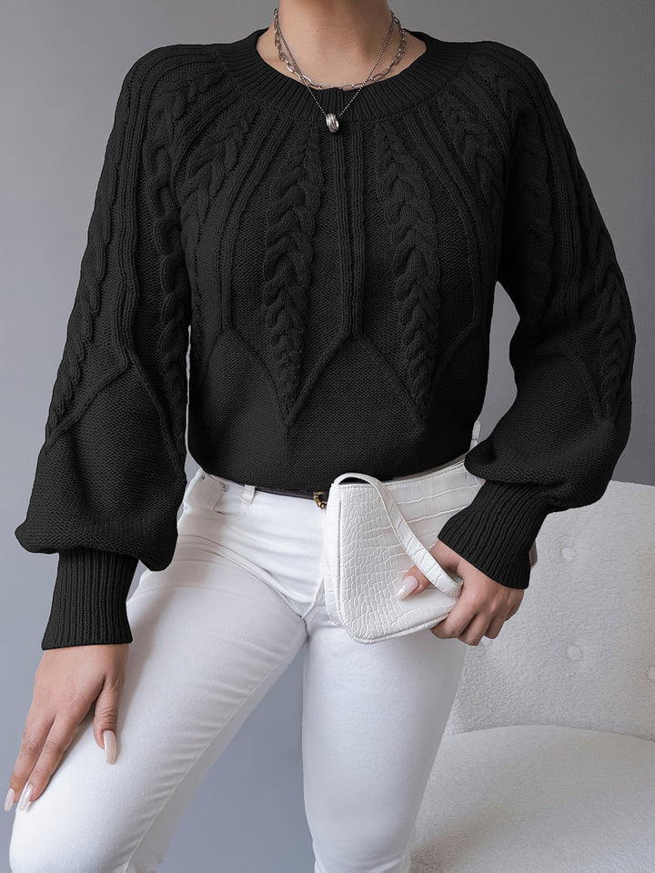 Ellis | Cable-Knit Sweater – Cozy Textured Style for Women