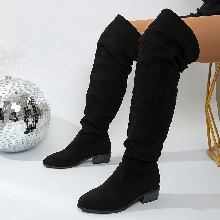 Natalia | Chic Slouchy Over The Knee High Boots