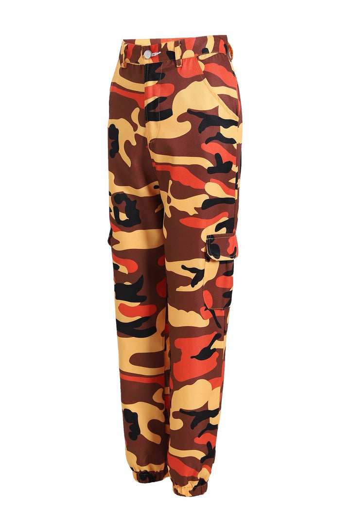 Maya | Edgy And Stylish Camouflage Cargo Pants