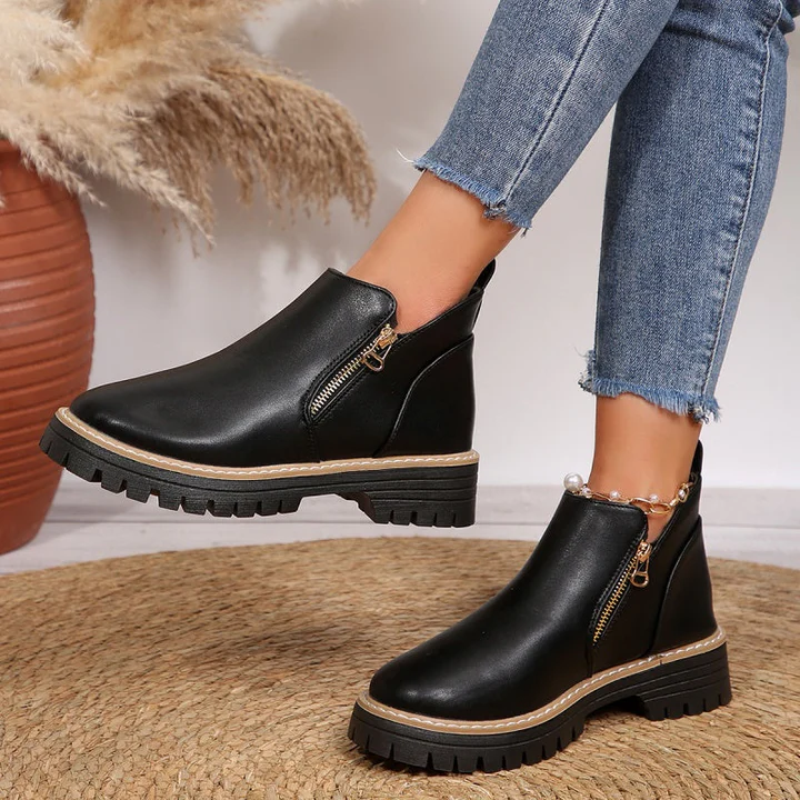 Zerina | Comfort Leather Boots – Elegant Versatile Style for Women