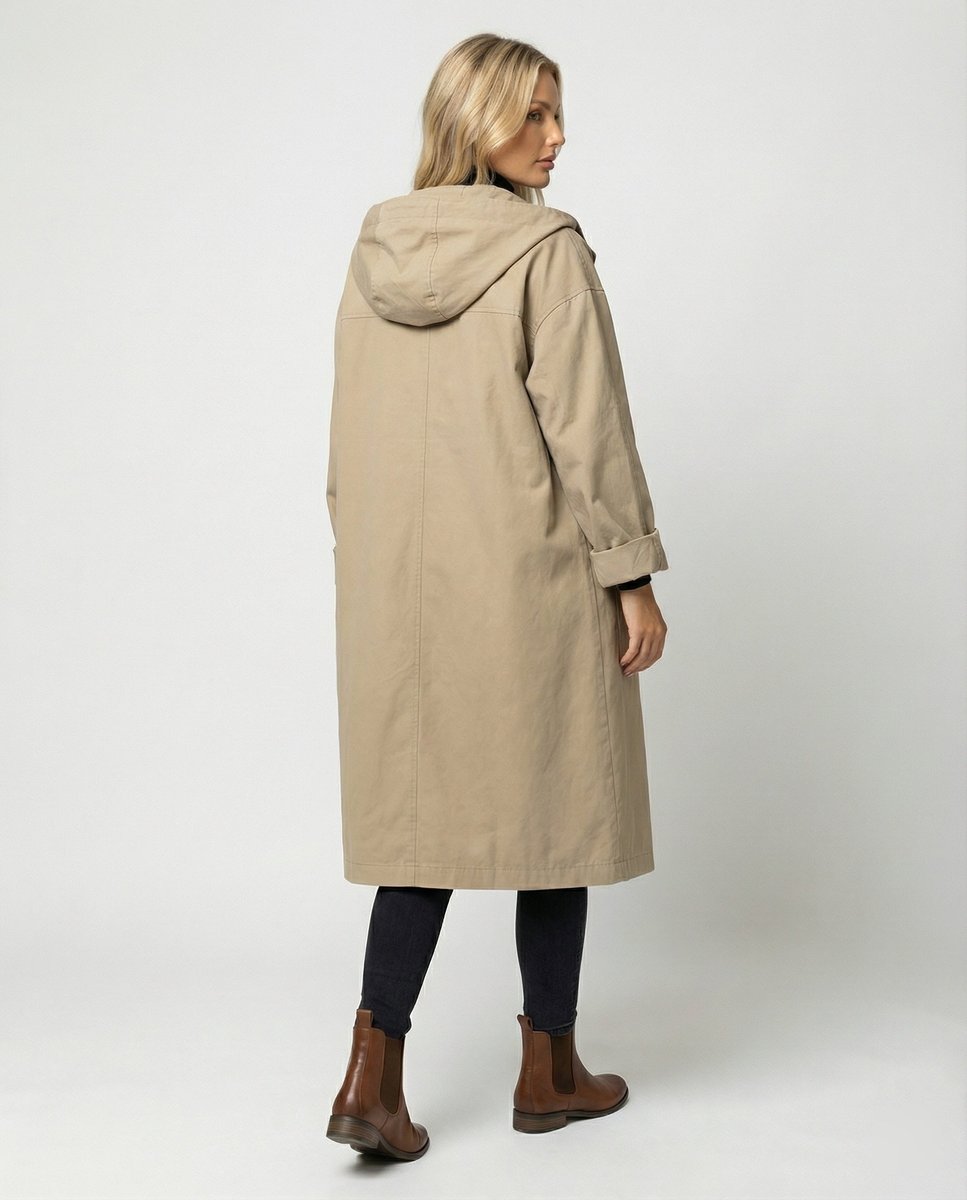 Isabel | Longline Waterproof Hooded Jacket