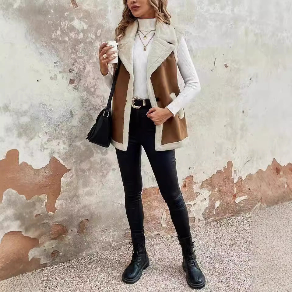 Clara | Elegant Lined Tailored Winter Vest
