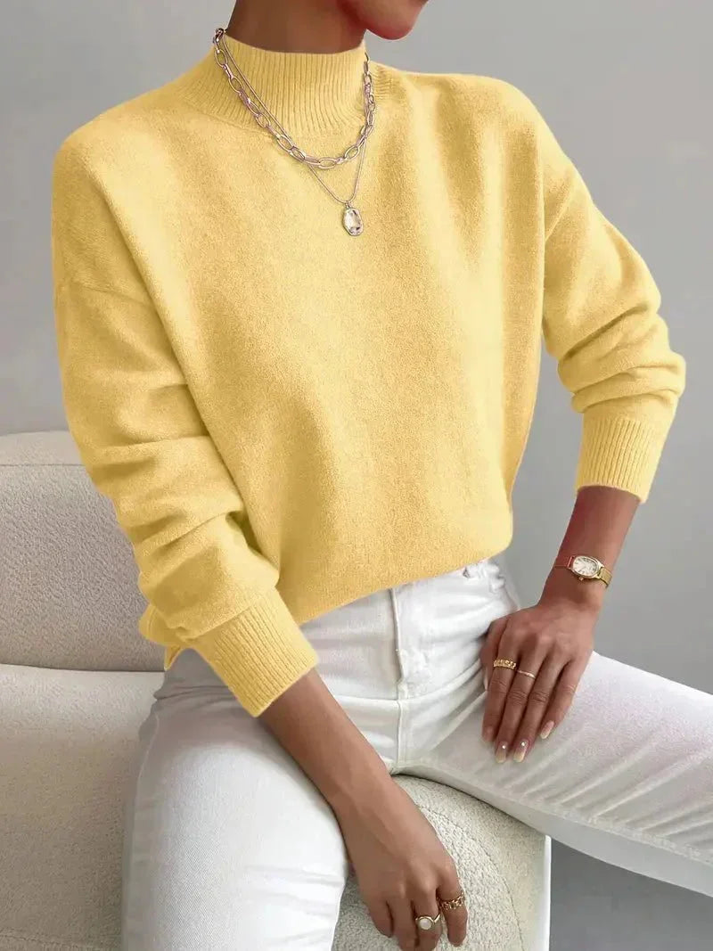 Isabella | Cozy And Elegant Turtleneck Knit Sweater