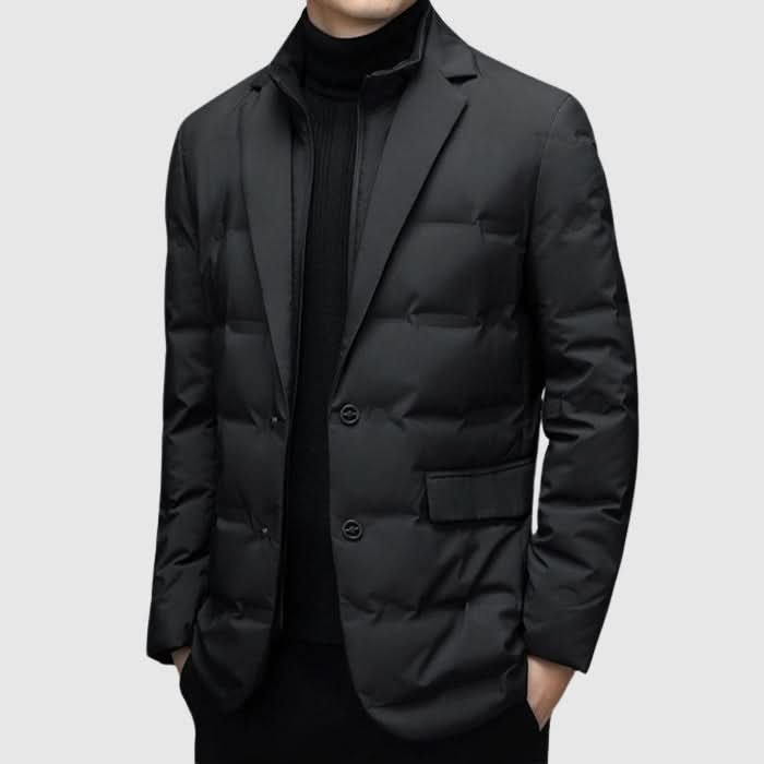 Lurevo | Puffer Jacket – Slim Profile Winter Coat for Men