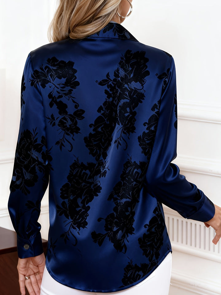 Cecily | Floral Blouse – Elegant Silk Design for Women
