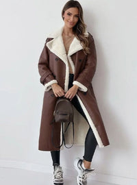Amelia | Comfortable and Warm Long Double-Breasted Winter Coat