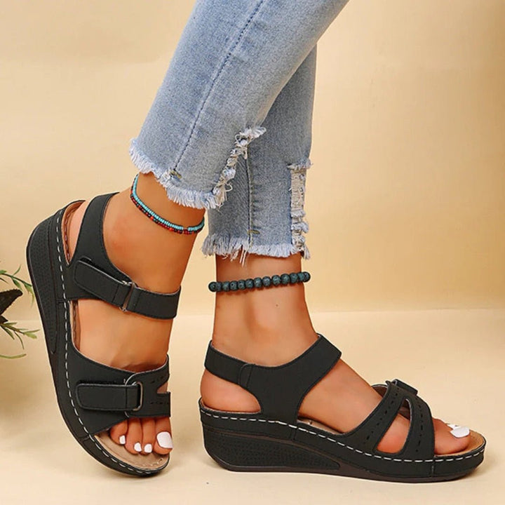 Kathrin | Orthopedic Platform Sandals – Functional Style for Women