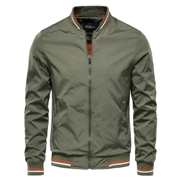 Ralph | Contrast Ribbed Casual Bomber Jacket