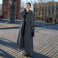 Erin | Oversized Double-Breasted Maxi Trench Coat
