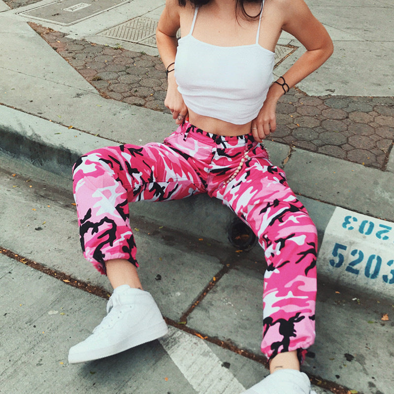 Maya | Edgy And Stylish Camouflage Cargo Pants