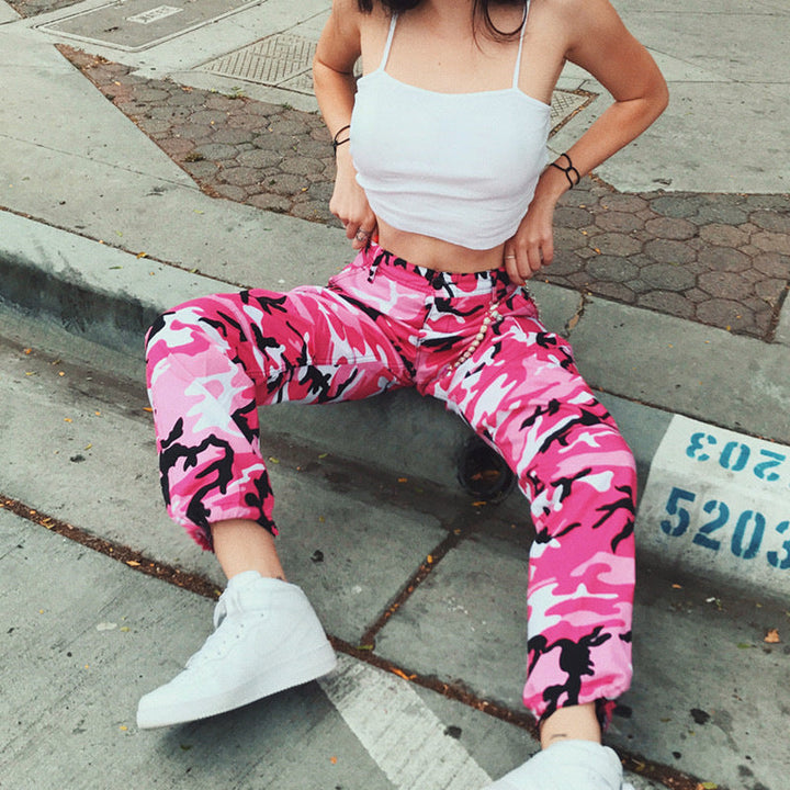 Maya | Edgy And Stylish Camouflage Cargo Pants