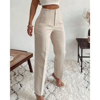 Diana | Elegant and Versatile High-Waisted Straight-Leg Pants