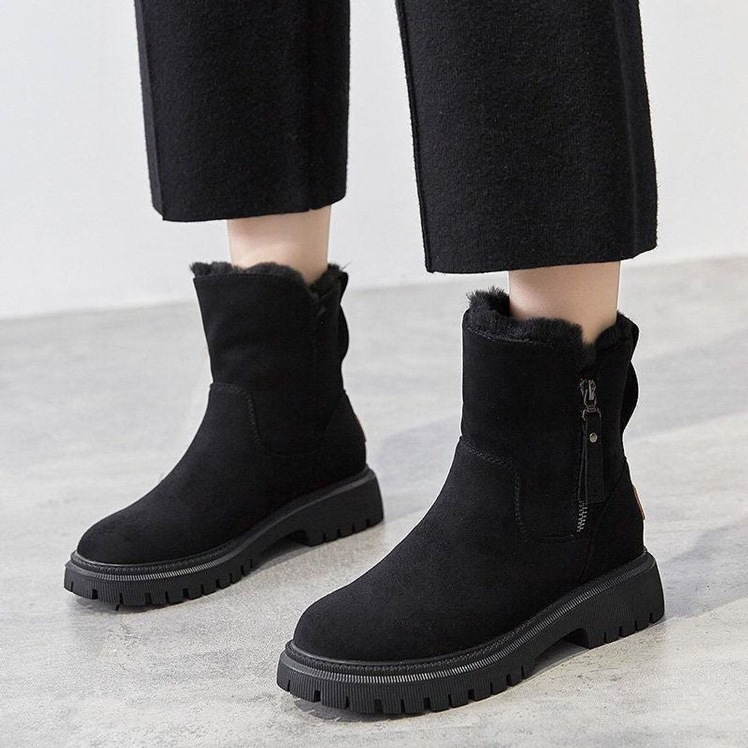 Nina | Comodi stivaletti in suede invernali senza lacci