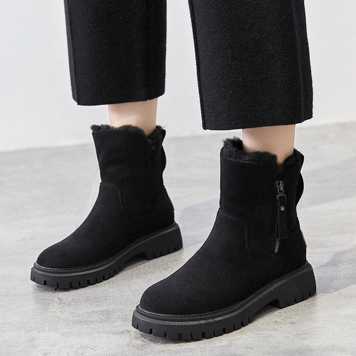 Nina | Comodi stivaletti in suede invernali senza lacci