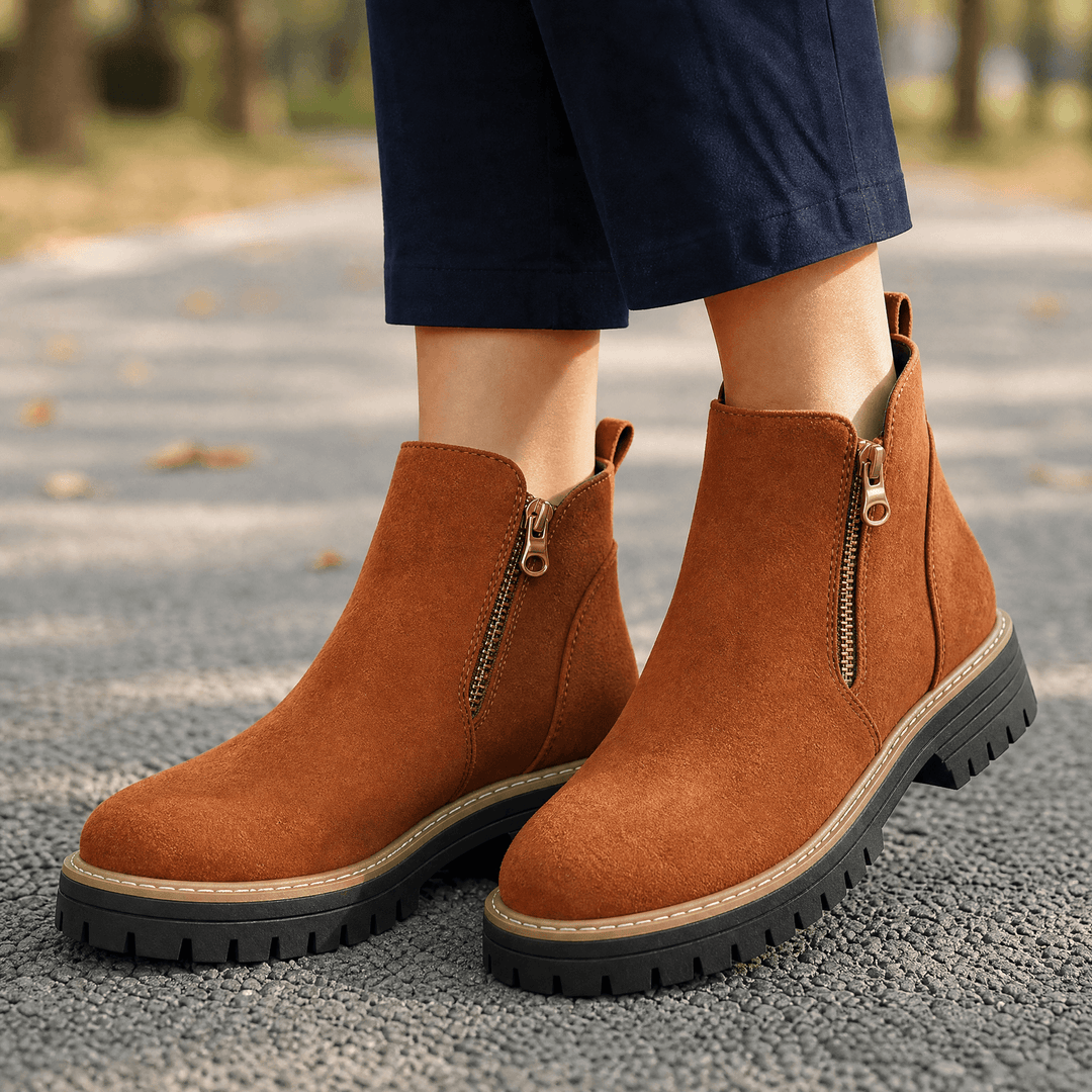Stepara | Chelsea Boots – Side-Zip Suede Design for Comfort