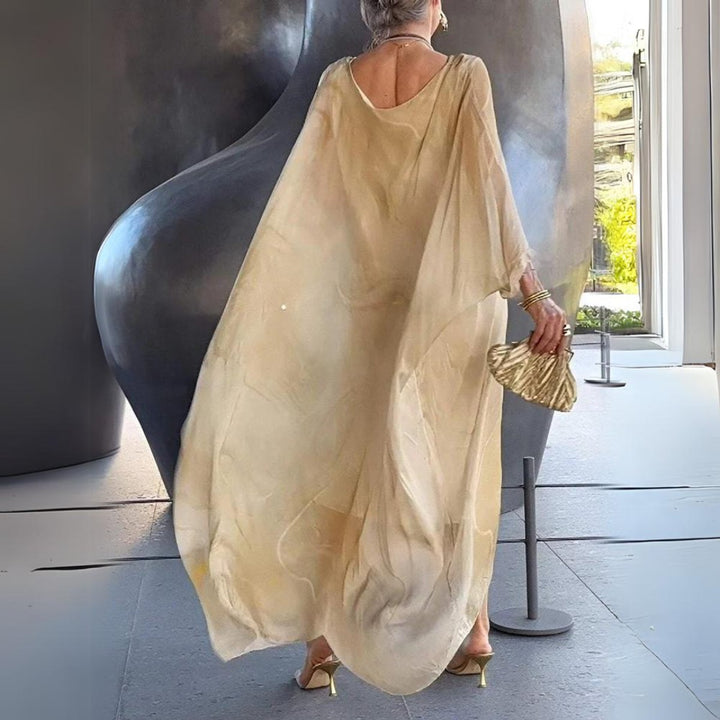Luna | Oversized Long-Sleeved Flowing Maxi Dress