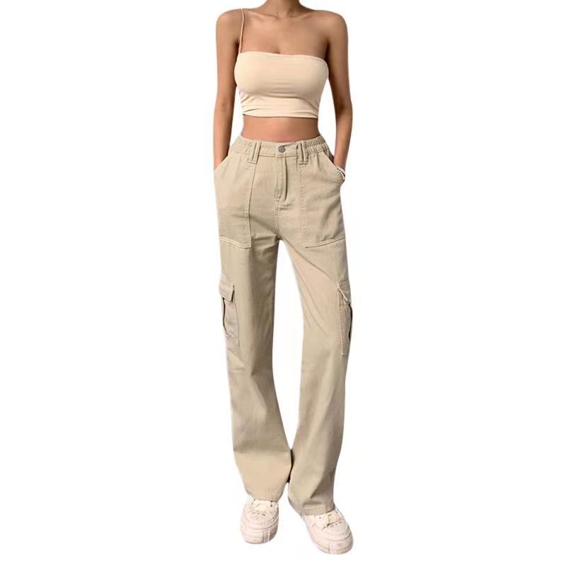 Elena | Women's Stylish Relaxed Cargo Pants with Adjustable Waist