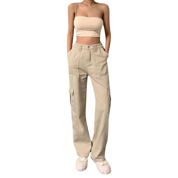 Elena | Women's Stylish Relaxed Cargo Pants with Adjustable Waist