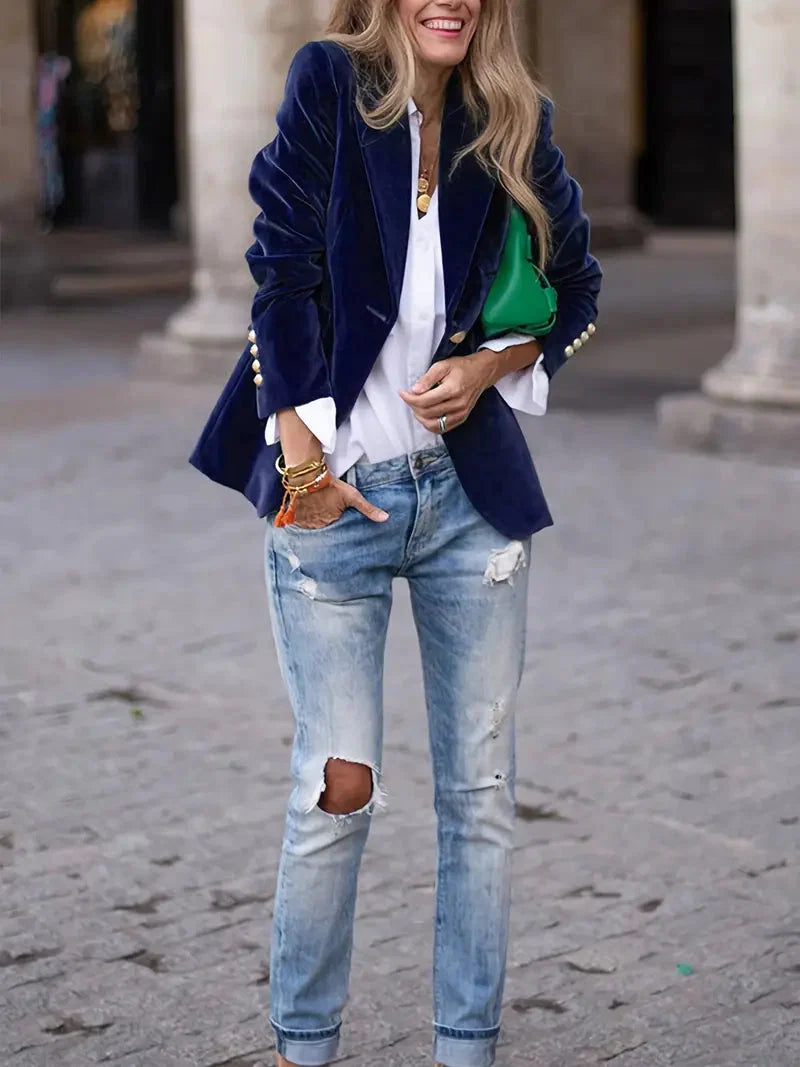 Camilla | Luxurious Plush Velvet Evening Blazer