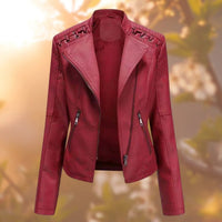 Nora | Refined Biker-Inspired Faux Leather Jacket