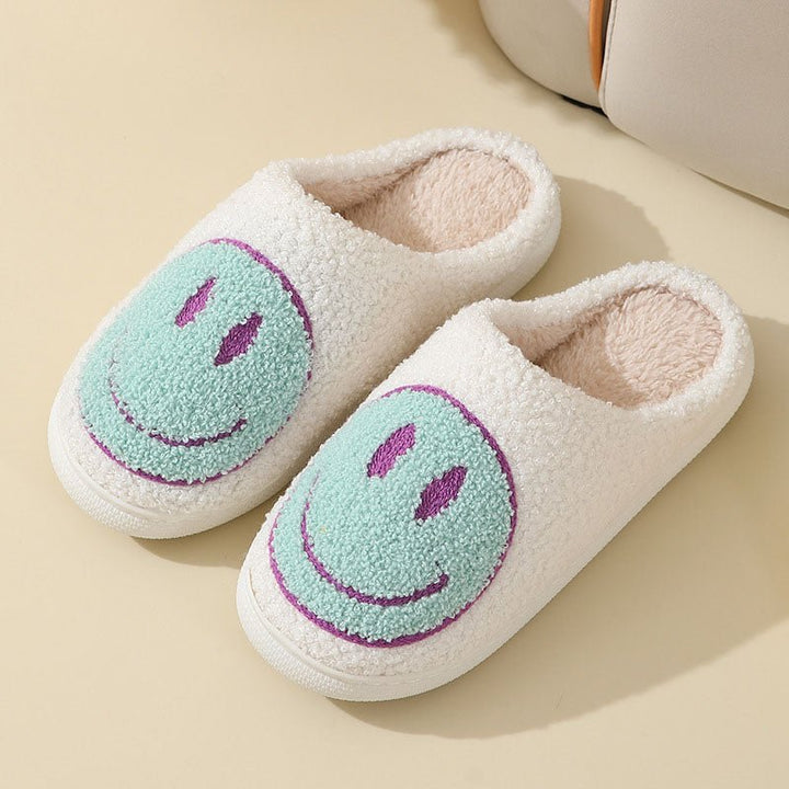 Caron | Unisex Slippers – Cozy Smiley Design for Home Use