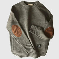 Simon | Casual Elbow Patch Knitted Sweater